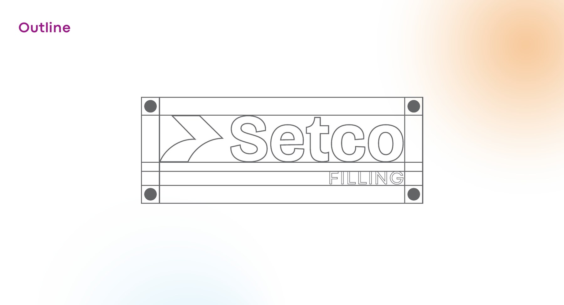 Logo construction grid showing proportions and clear space