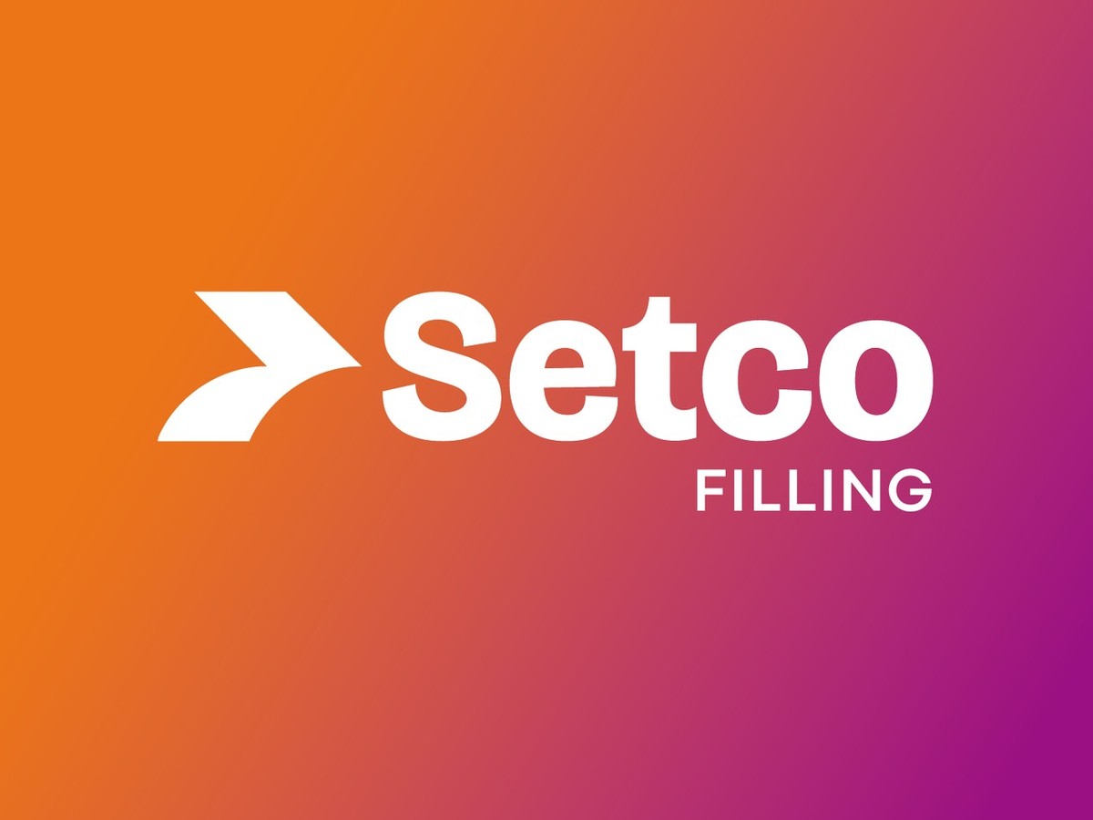 SetCo Filling identity — logo on the brand gradient
